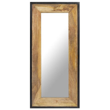 (110 x 50 cm) vidaXL Mirror Home Wall-Mounted Mirror Makeup Vanity Mirror Solid Mango Wood