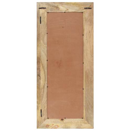 VidaXL (110 x 50 cm) vidaXL Mirror Home Wall-Mounted Mirror Makeup Vanity Mirror Solid Mango Wood 2