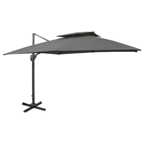 VidaXL vidaXL Ampelschirm mit Lüftung 300x300 cm Anthrazit