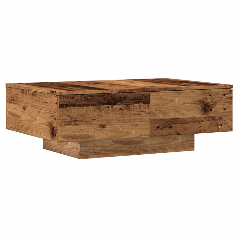 Vidaxl (Old Wood) Coffee Table Hallway Tea End Table Accent Sofa Table Engineered Wood