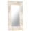 VidaXL (white) vidaXL Mirror Hanging Wall-Mounted Mirror Hall Makeup Mirror Solid Mango Wood 8
