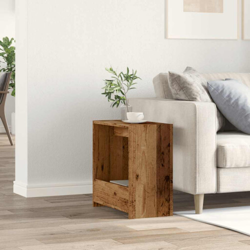VidaXL (artisan oak) vidaXL Side Table Chipboard Magazine Rack Coffee Couch Table Multi Colours 2