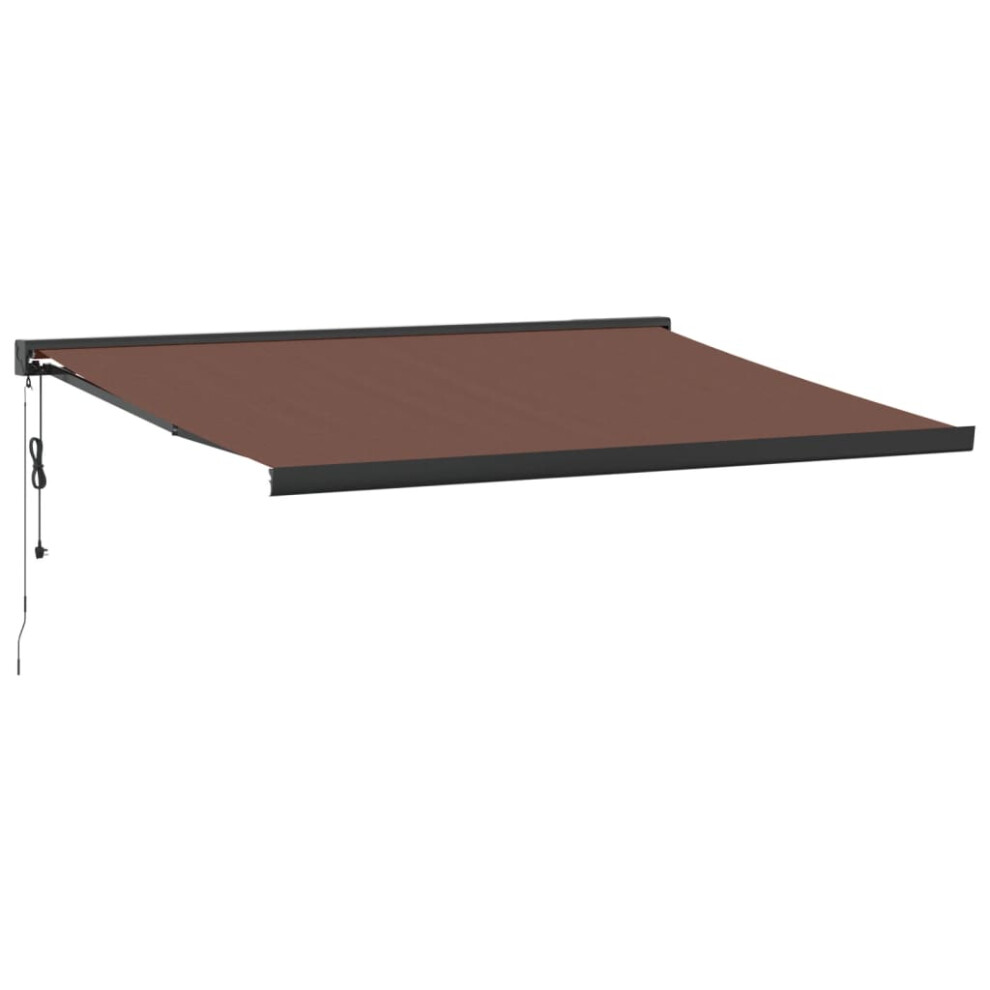 (brown, 450 x 300 cm) vidaXL Motorised Cassette Awning Retractable Awning Canopy Outdoor Awning