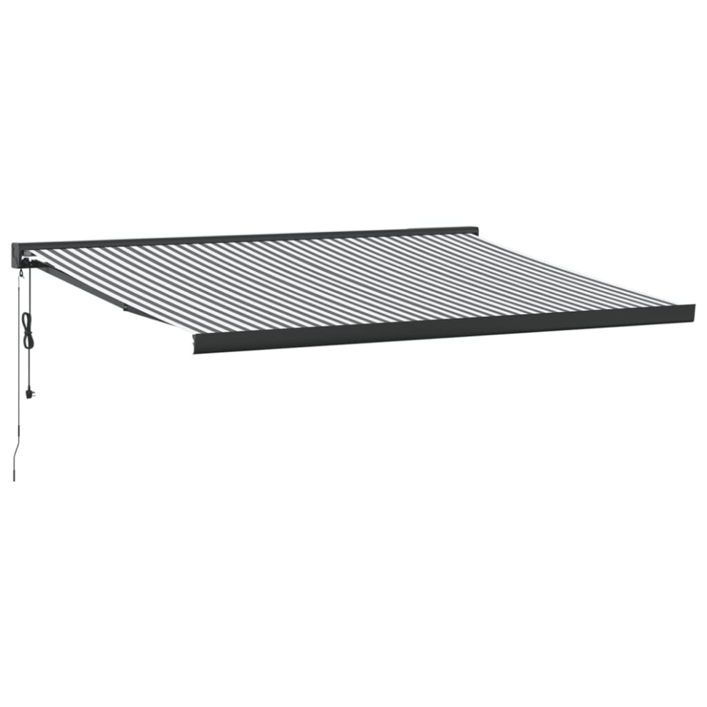 (anthracite And black, 450 X 300 cm) vidaXL Motorised Cassette Awning Retractable Awning Canopy Outdoor Awning