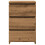 VidaXL (artisan oak, 2 pcs) vidaXL Bed Cabinet Nightstand Side Table Storage Bed Table Engineered Wood 5