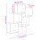 VidaXL (artisan oak) vidaXL Wall Cube Shelf Hanging Wall-Mounted Floating Shelf Engineered Wood 9