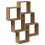VidaXL (artisan oak) vidaXL Wall Cube Shelf Hanging Wall-Mounted Floating Shelf Engineered Wood 6