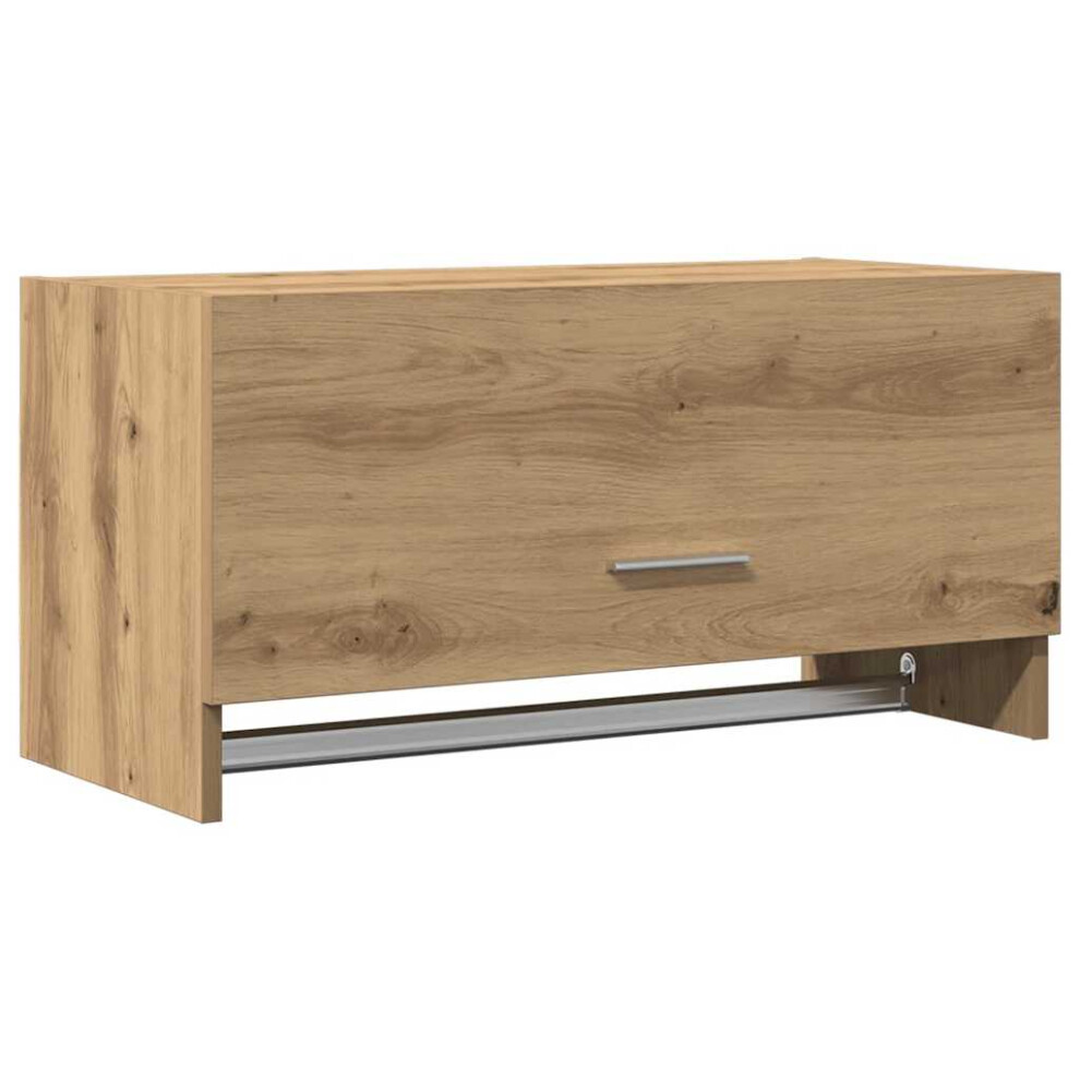 Vidaxl (Artisan Oak) Wardrobe Chipboard Home Hanging Shelf Clothes Organiser Multi Colours