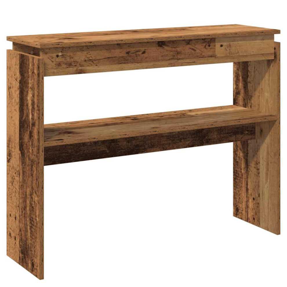 (old wood) vidaXL Console Table Hallway Accent Couch Table End Side Table Engineered Wood