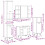 VidaXL vidaXL 4-tlg. Badmöbel-Set Artisan-Eiche Holzwerkstoff 4