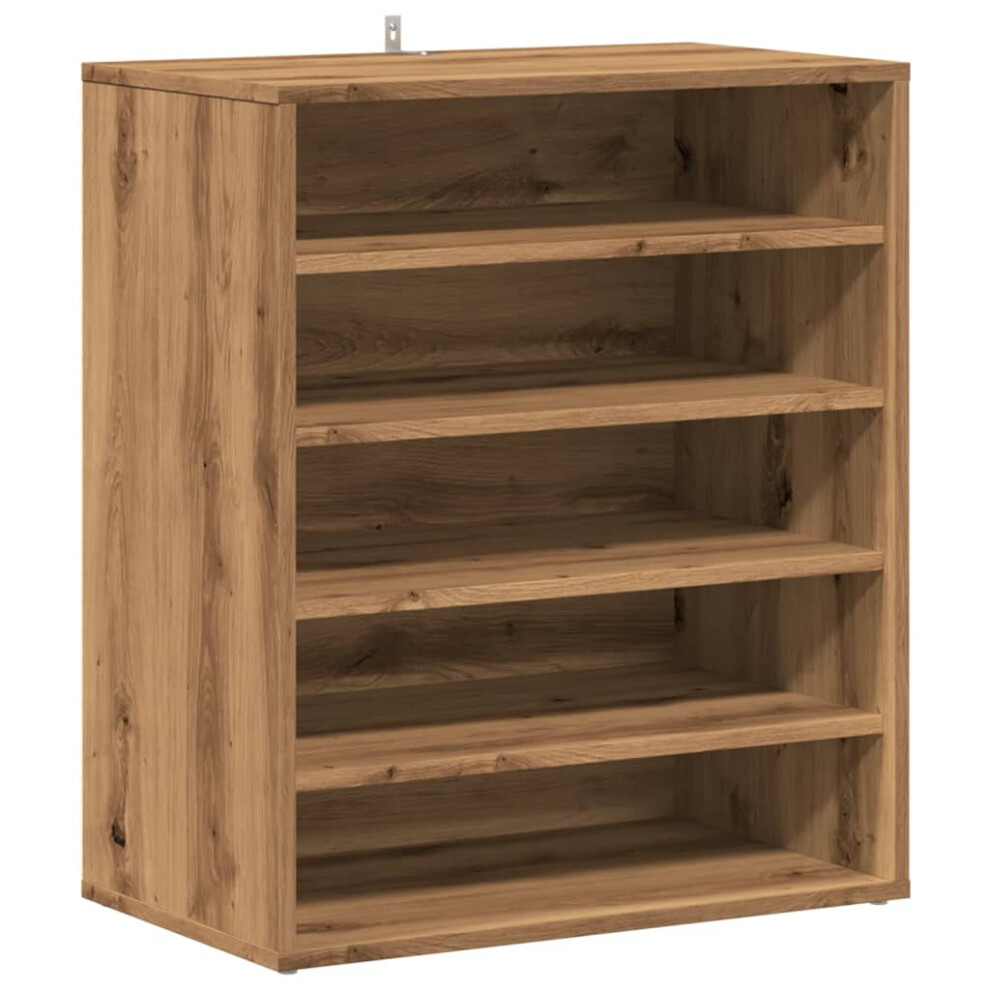 Vidaxl (Artisan Oak) Shoe Cabinet Shoe Storage Rack Organiser Shoe Cupboard Engineered Wood