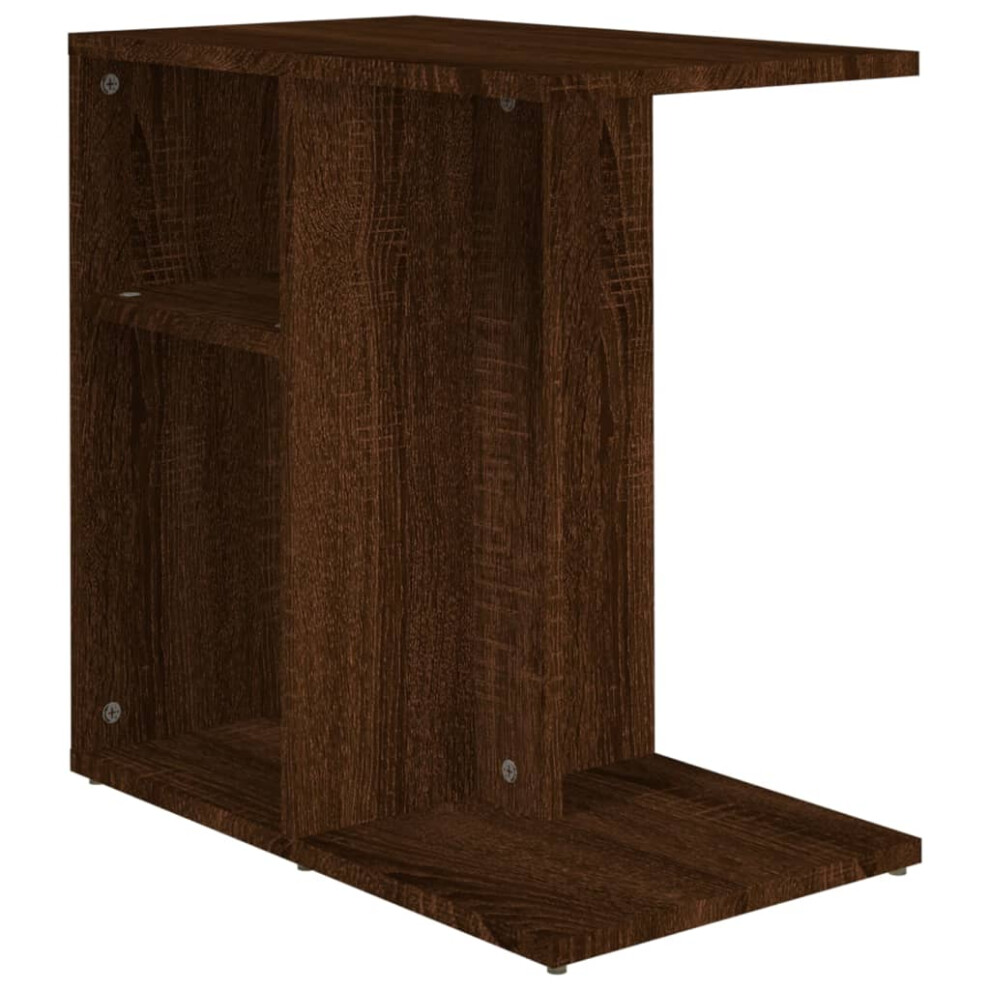 Vidaxl (Brown Oak) Side Table Engineered Wood Indoor Sofa Magazine Rack Multi Colours