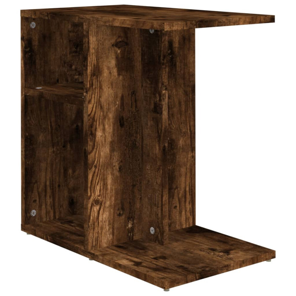Vidaxl (Smoked Oak) Side Table Engineered Wood Indoor Sofa Magazine Rack Multi Colours