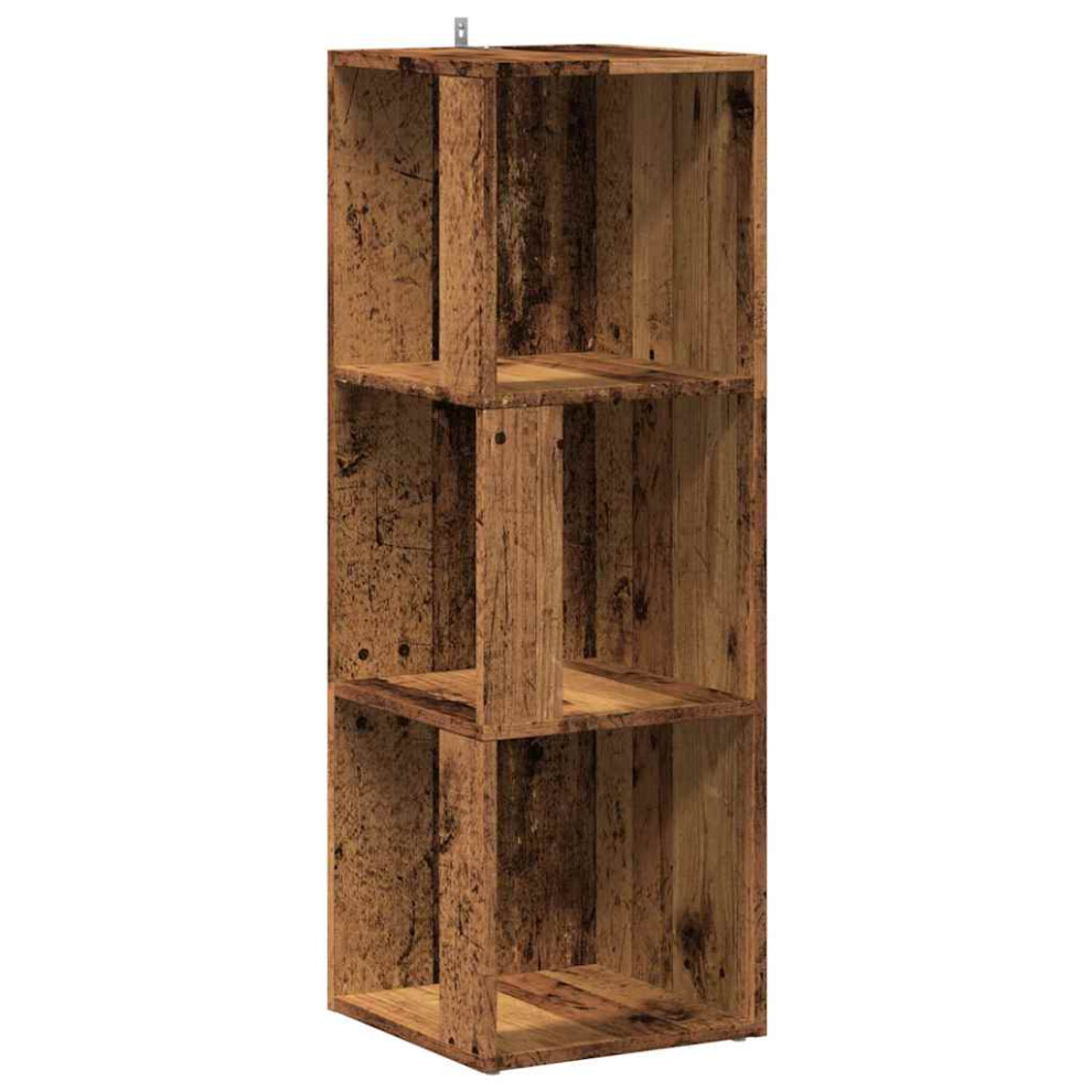 (old wood, 33 x 33 x 100 cm) vidaXL Corner Cabinet Rack Standing Shelf Storage Cabinet Engineered Wood