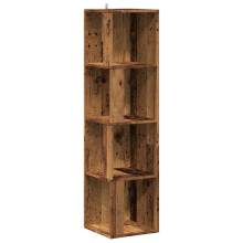 (old wood, 33 x 33 x 132 cm) vidaXL Corner Cabinet Rack Standing Shelf Storage Cabinet Engineered Wood