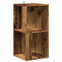 vidaXL Eckregal Altholz-Optik 33x33x67 cm Holzwerkstoff