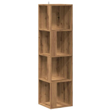 (artisan oak, 33 x 33 x 132 cm) vidaXL Corner Cabinet Rack Standing Shelf Storage Cabinet Engineered Wood