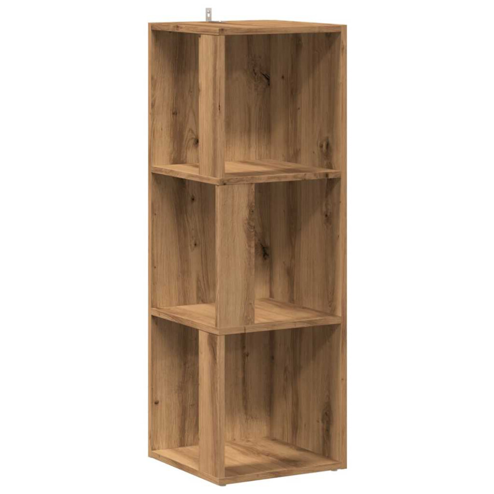 (artisan oak, 33 X 33 X 100 cm) vidaXL Corner Cabinet Rack Standing Shelf Storage Cabinet Engineered Wood