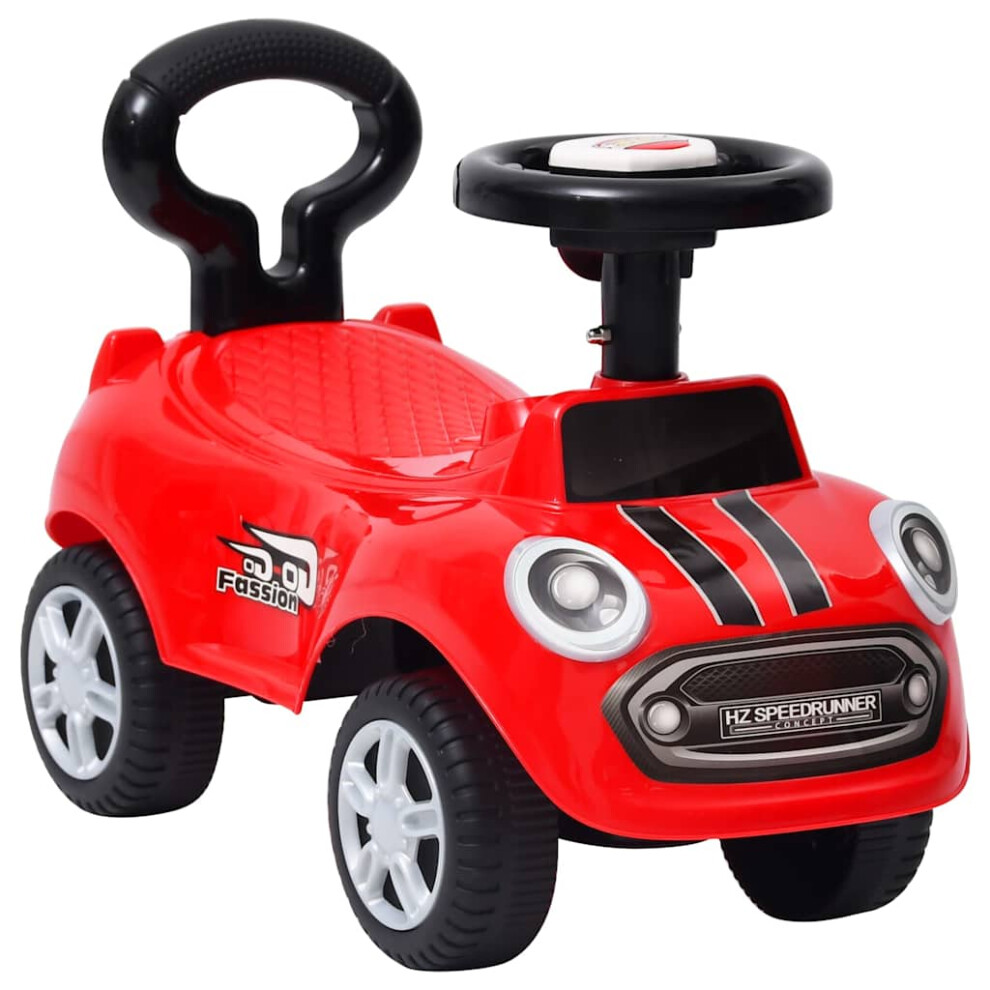 (red) vidaXL Step Car Kids Children Toddler Push Walk Learn Ride On Car Blue/Red