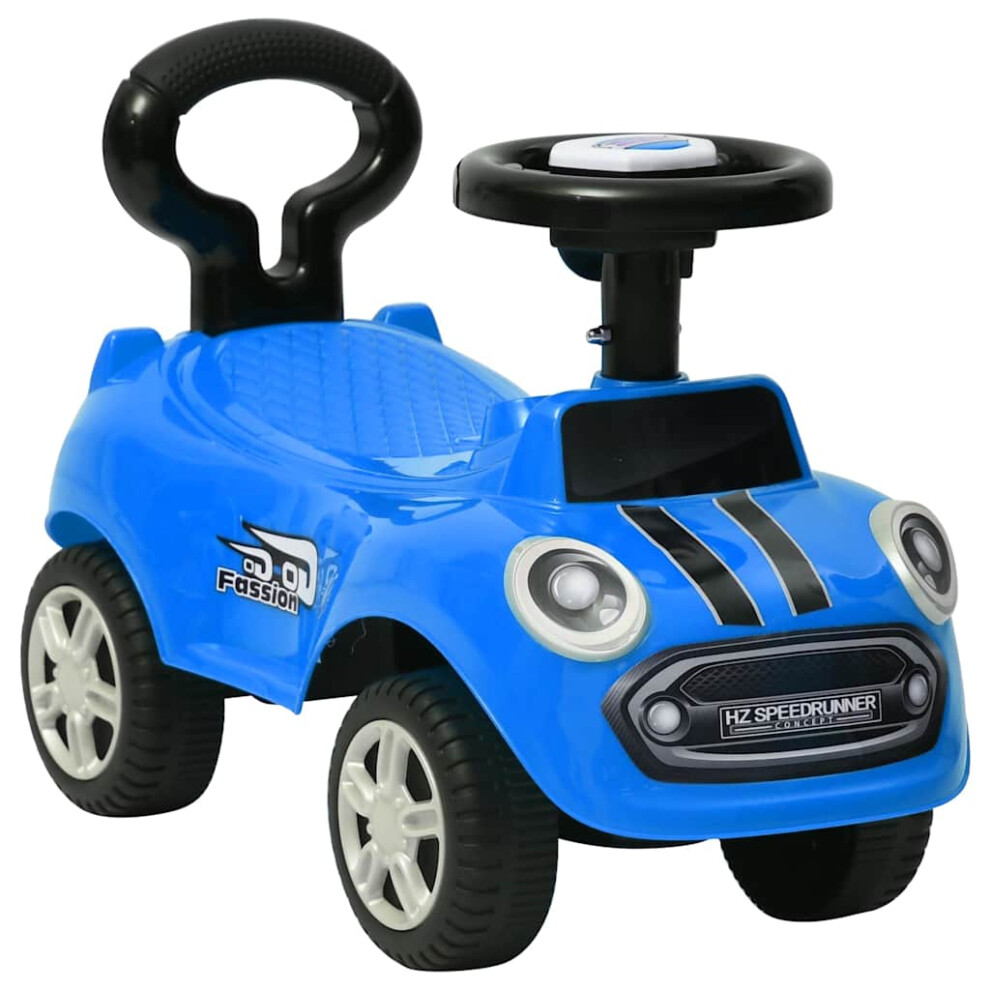 (blue) vidaXL Step Car Kids Children Toddler Push Walk Learn Ride on Car Blue/Red