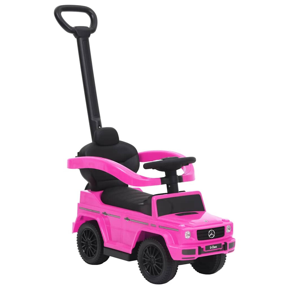 (pink) vidaXL Push Walk Car Mercedes-Benz G63 Kids Pedal Riding Vehicle Multi Colors