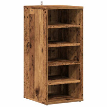 (old wood, 1 pcs) vidaXL 1/2x Shoe Bench Chipboard Shoe Organiser Rack Hall Bench Multi Colours