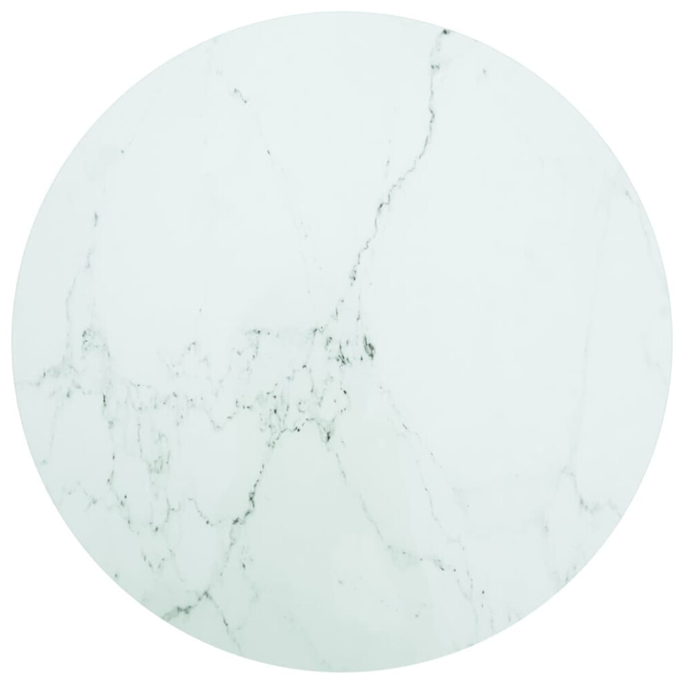 Vidaxl (White, 80 Cm) Table Top Sturdy Desk Top Replacement Dining Table Top Tempered Glass
