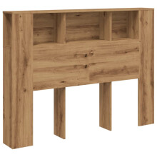 vidaXL Kopfteilschrank Artisan-Eiche 140x18,5x102,5 cm Holzwerkstoff