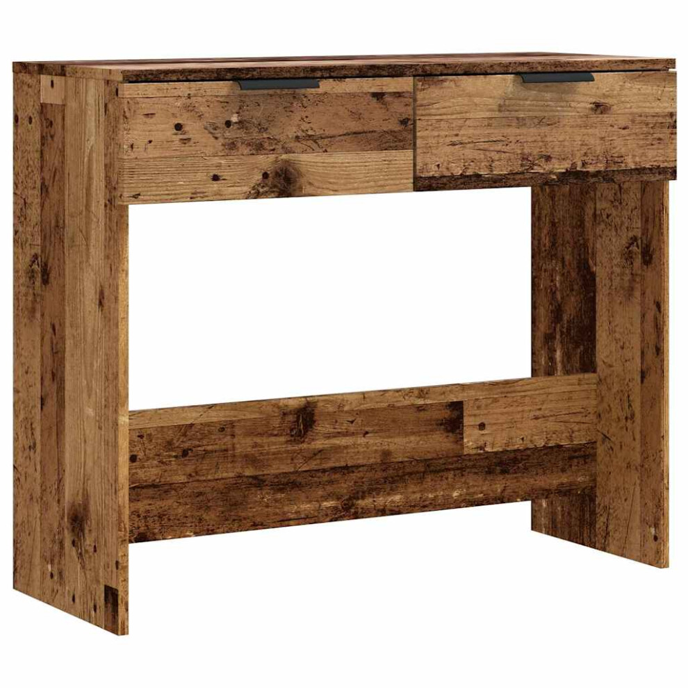 (old wood) vidaXL Console Table Entryway Accent Sofa Table Hall End Table Engineered Wood