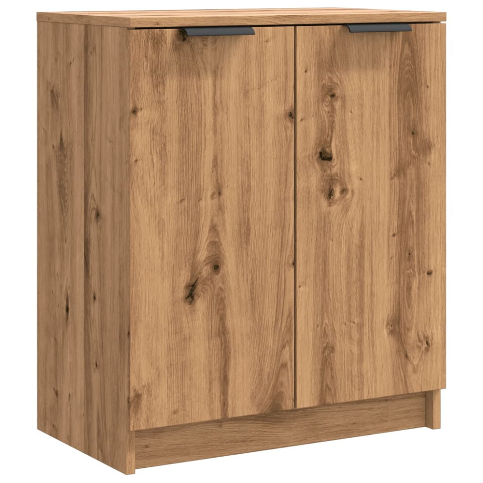Vidaxl (Artisan Oak) Shoe Cabinet Engineered Wood Hall Shoe Holder Cupboard Organiser Shelf