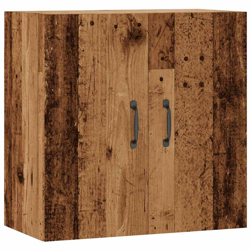 Vidaxl (Old Wood) Wall Cabinet Hanging Storage Cabinet Wall Cupboard Engineered Wood