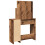 VidaXL (old wood) vidaXL Dressing Table Makeup Table Vanity Desk Cosmetic Table with Mirror 6