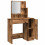 VidaXL (old wood) vidaXL Dressing Table Makeup Table Vanity Desk Cosmetic Table with Mirror 7