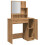 VidaXL (artisan oak) vidaXL Dressing Table Makeup Table Vanity Desk Cosmetic Table with Mirror 7