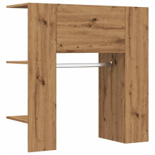 (artisan oak) vidaXL Hallway Cabinet Wall Mounted Cabinet Hall Shelving Engineered Wood