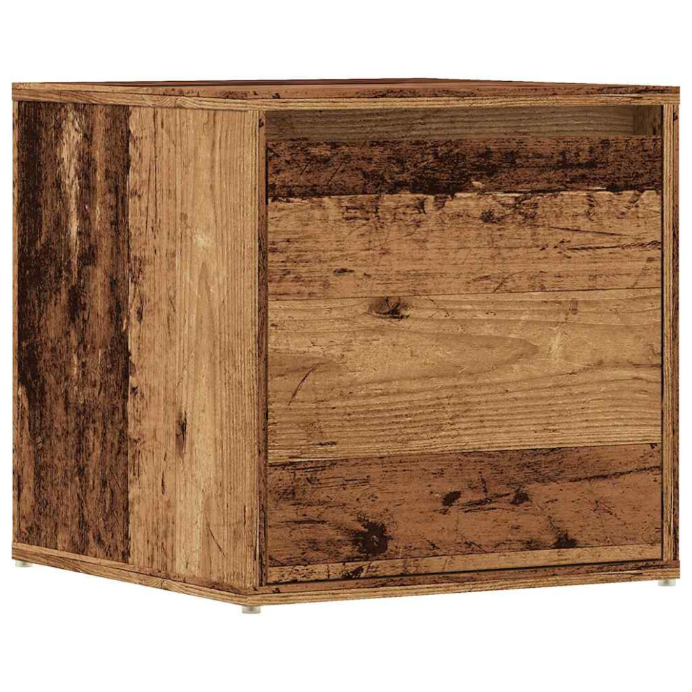 (old wood) vidaXL Box Drawer Hall Tool Box Chest Organiser Storage Case Engineered Wood