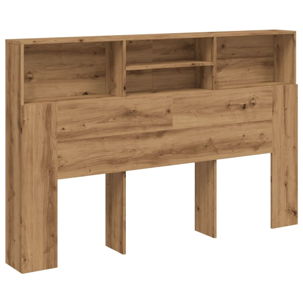 Vidaxl (Artisan Oak) Headboard Cabinet Bedroom Bookcase Headboard Furniture Multi Colours