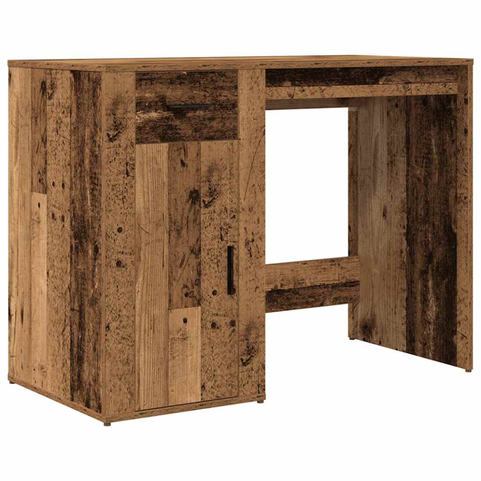 Vidaxl (Old Wood) Desk Office Table Computer Desk Study Working Table Engineered Wood