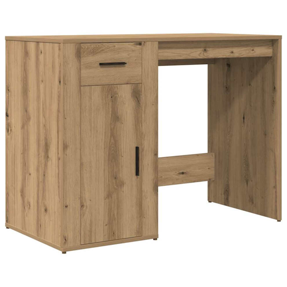 Vidaxl (Artisan Oak) Desk Office Table Computer Desk Study Working Table Engineered Wood