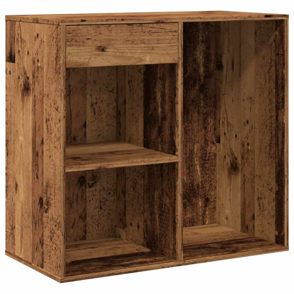 Vidaxl (Old Wood) Cosmetic Cabinet Dressing Room Storage Makeup Cupboard Engineered Wood