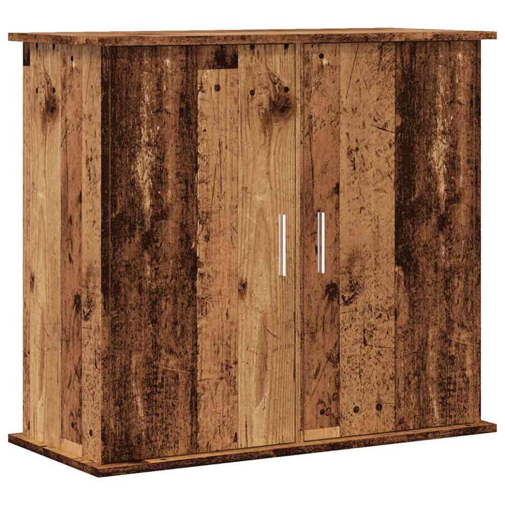 (old wood, 81 x 36 x 73 cm) vidaXL Aquarium Stand Artisan Oak 81x36x73 cm Engineered Wood