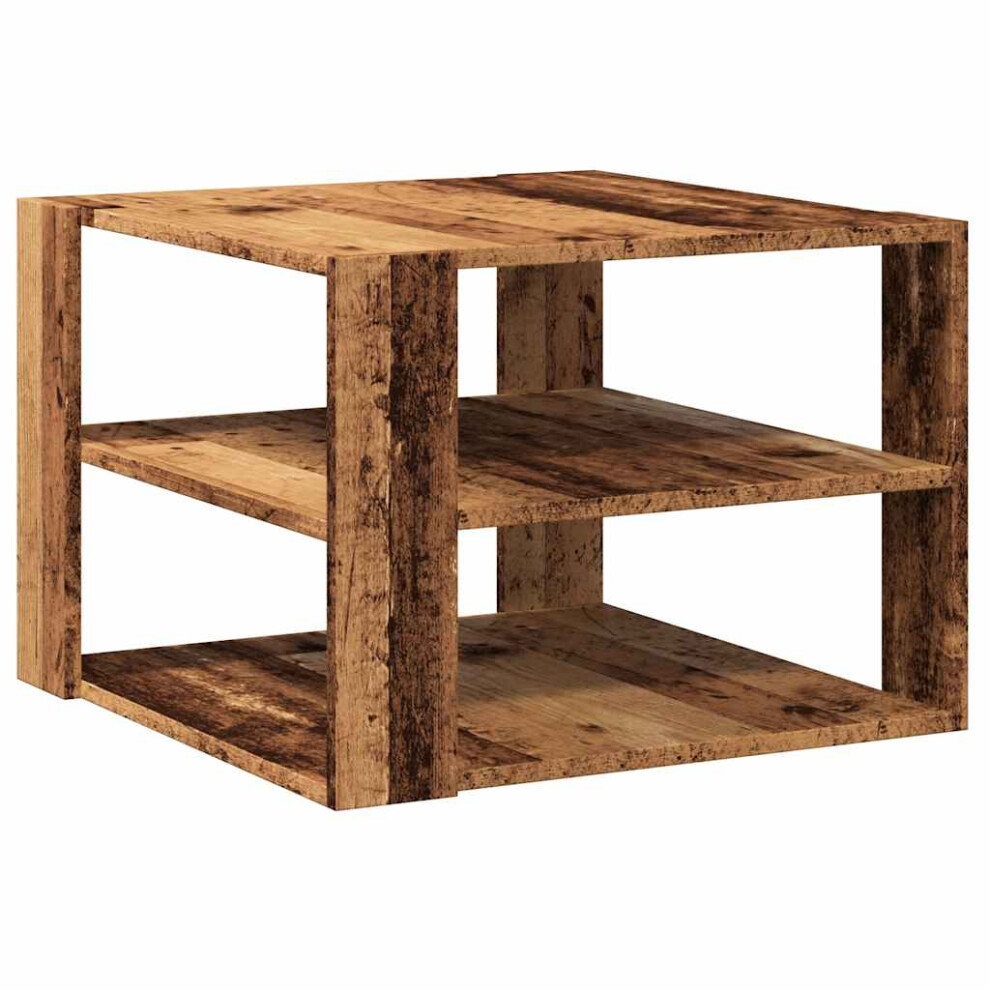 (old wood) vidaXL Coffee Table Old Wood 58x58x40 Cm Engineered Wood Side Table