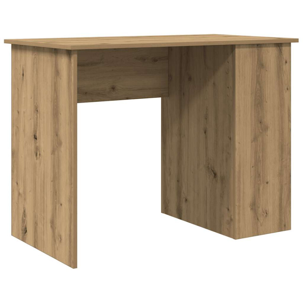 Vidaxl (Artisan Oak) Desk Office Computer Desk Study Desk Writing Table Engineered Wood