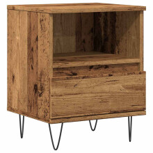 (old wood) vidaXL Bedside Cabinet Old Wood 40x35x50 cm Engineered Wood bedside table