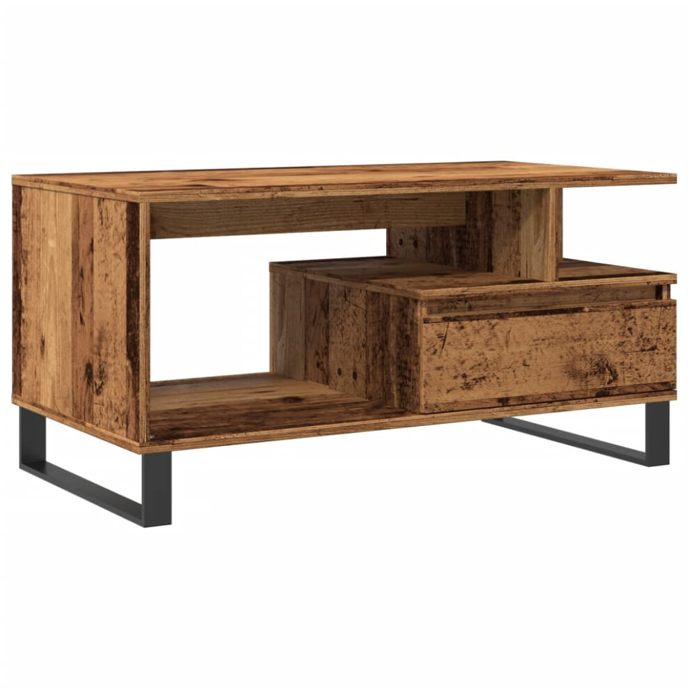 Vidaxl (Old Wood) Coffee Table Hallway End Table Side Table Artisan Oak Engineered Wood Brown