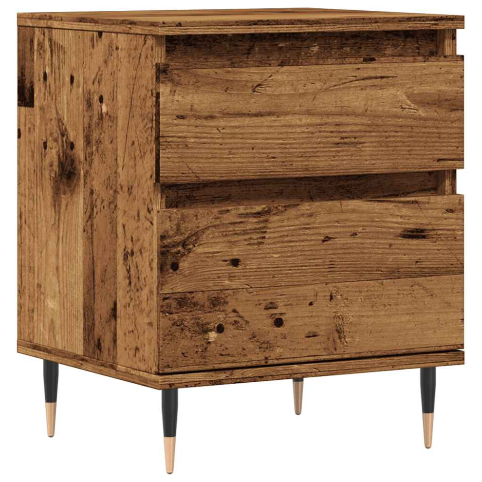 Vidaxl (Old Wood, 1 Pcs) Bedside Cabinet Nightstand Bed Side Table Artisan Oak Engineered Wood