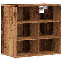 (old wood, 1 pcs) vidaXL Shoe Cabinet Hallway Wall Mounted Shoe Storage Rack Shelf Cupboard