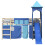 VidaXL (blue) vidaXL Curtains for Loft Bed with Tower Privacy Blackout Bed Canopy Polyester 5