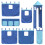 VidaXL (blue) vidaXL Curtains for Loft Bed with Tower Privacy Blackout Bed Canopy Polyester 3