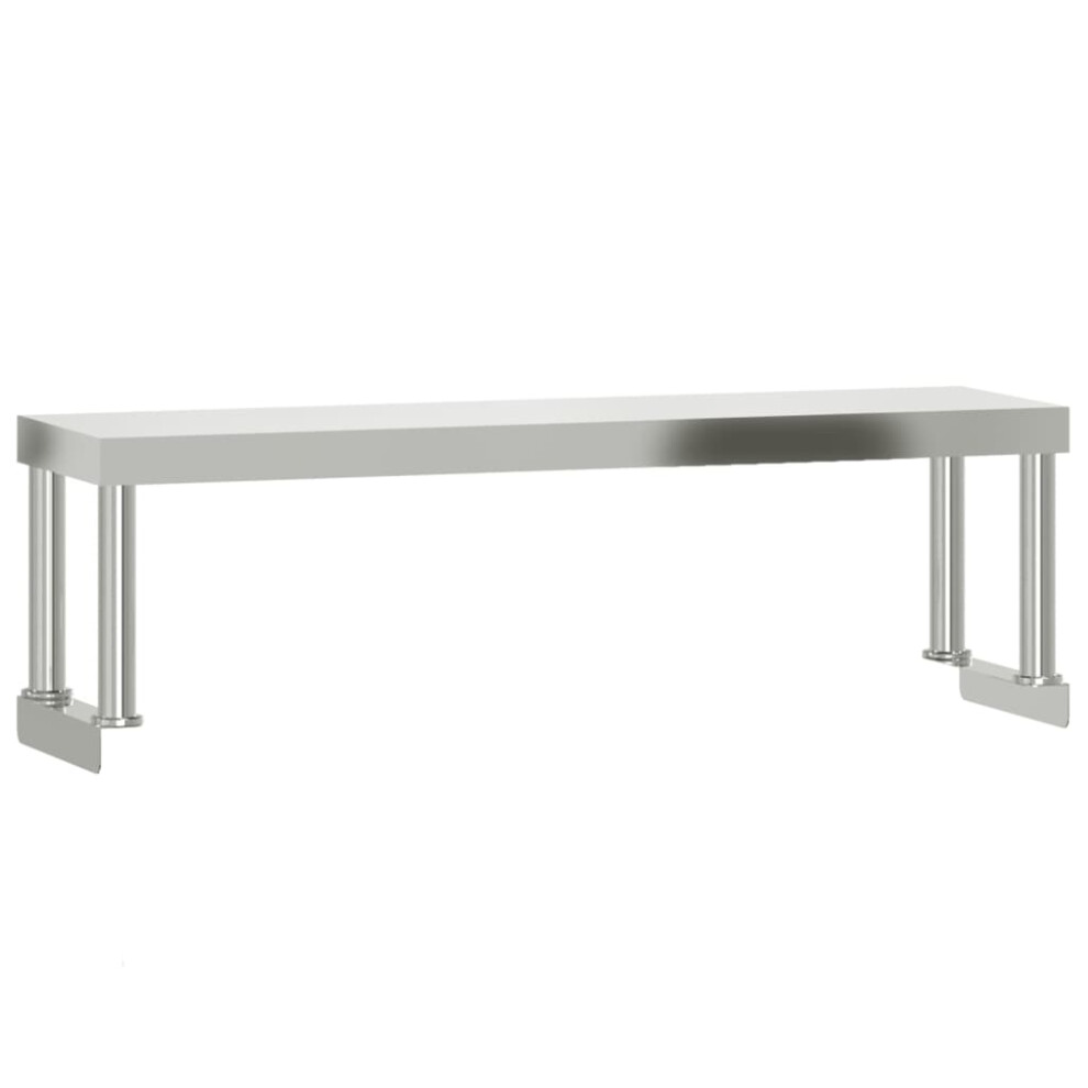 (110 x 30 x 35 cm) vidaXL Work Table Overshelf Food Prep Kitchen Catering Table Stainless Steel